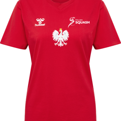 Koszulka bawełniana damska Reprezentacji Polski Squash