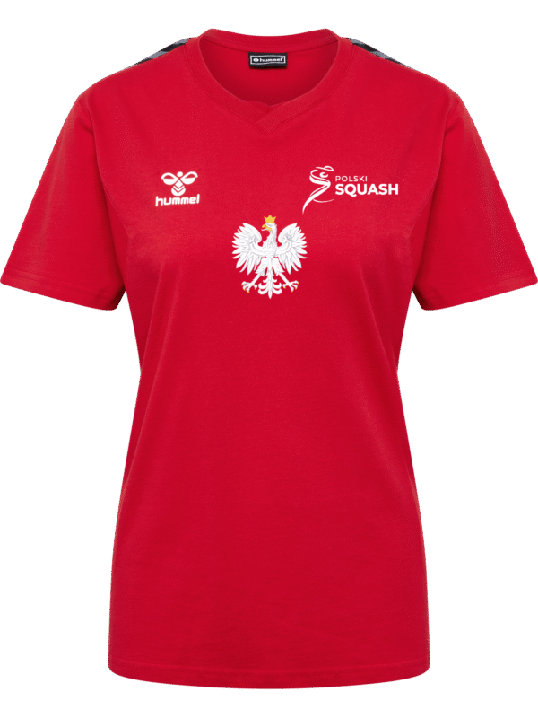 Koszulka bawełniana damska Reprezentacji Polski Squash